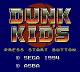 Dunk Kids Title Screen